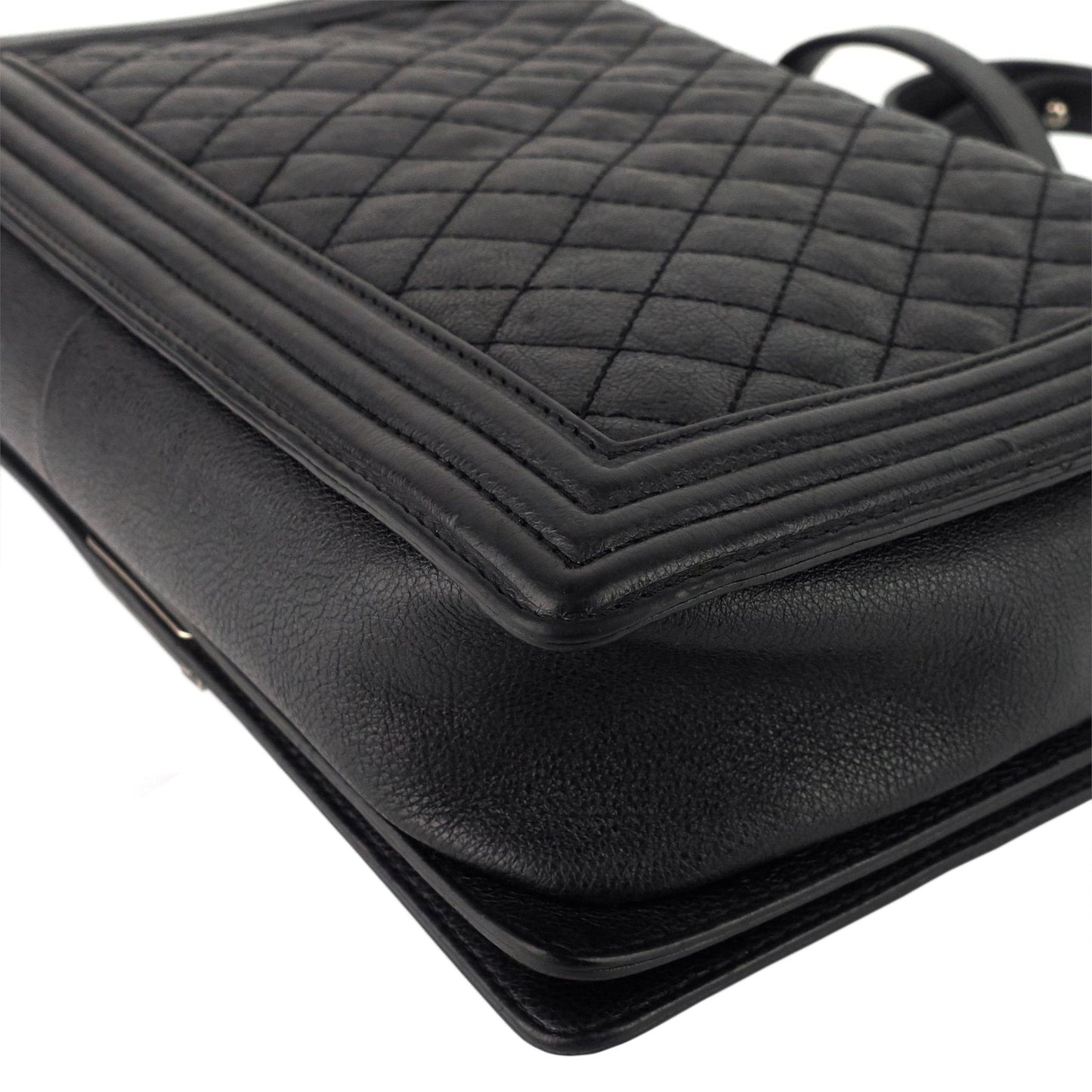 Boy Flap Large Quilted Calfskin Leather Bag