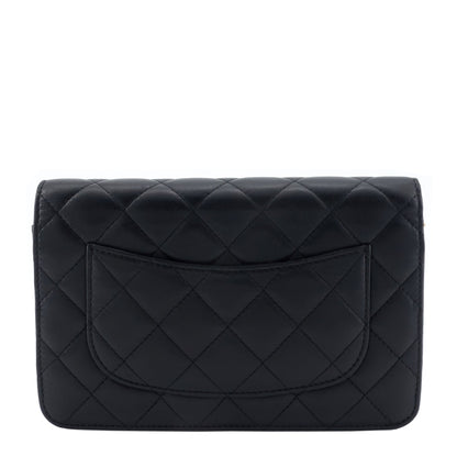 Wallet on Chain Lambskin Leather Bag
