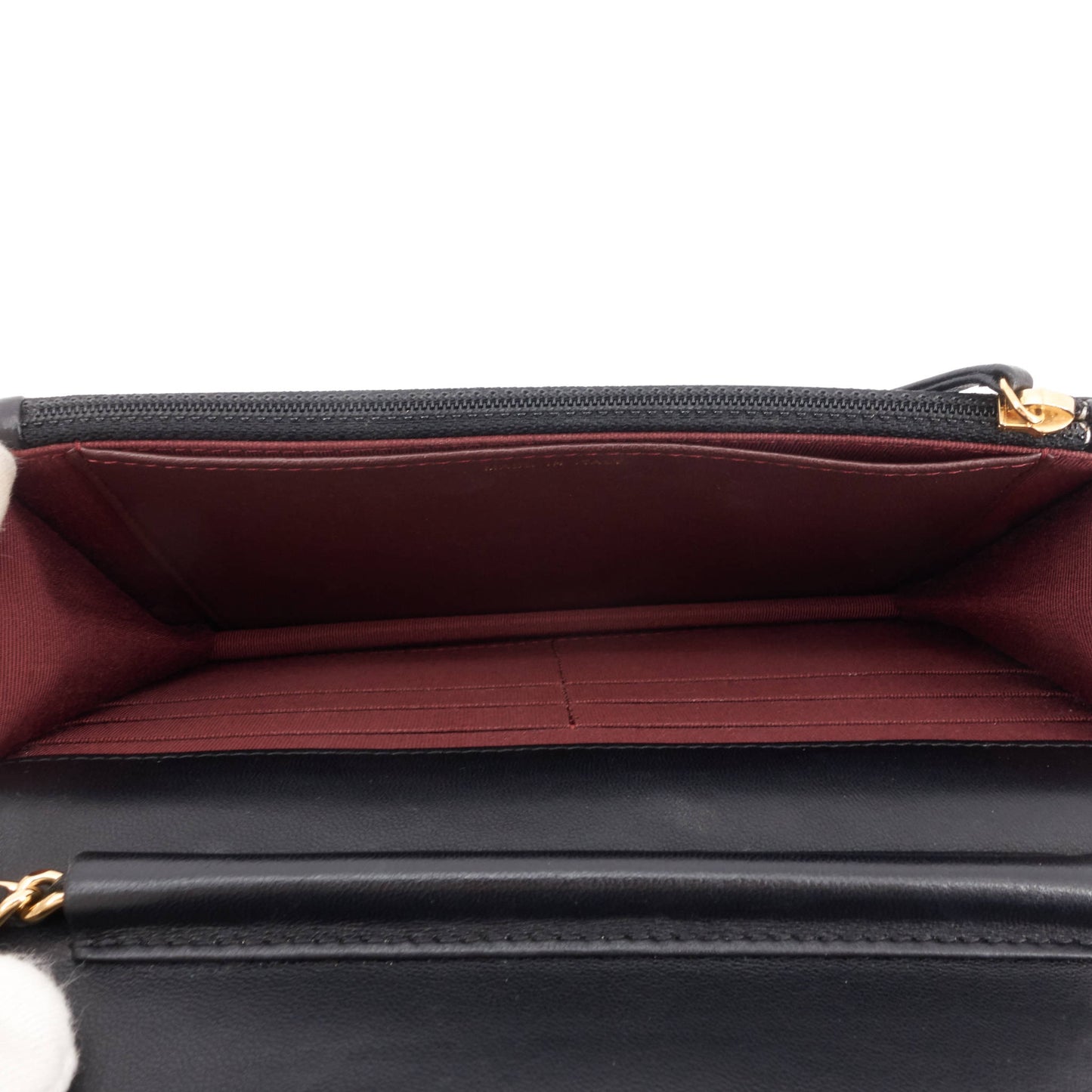 Wallet on Chain Lambskin Leather Bag