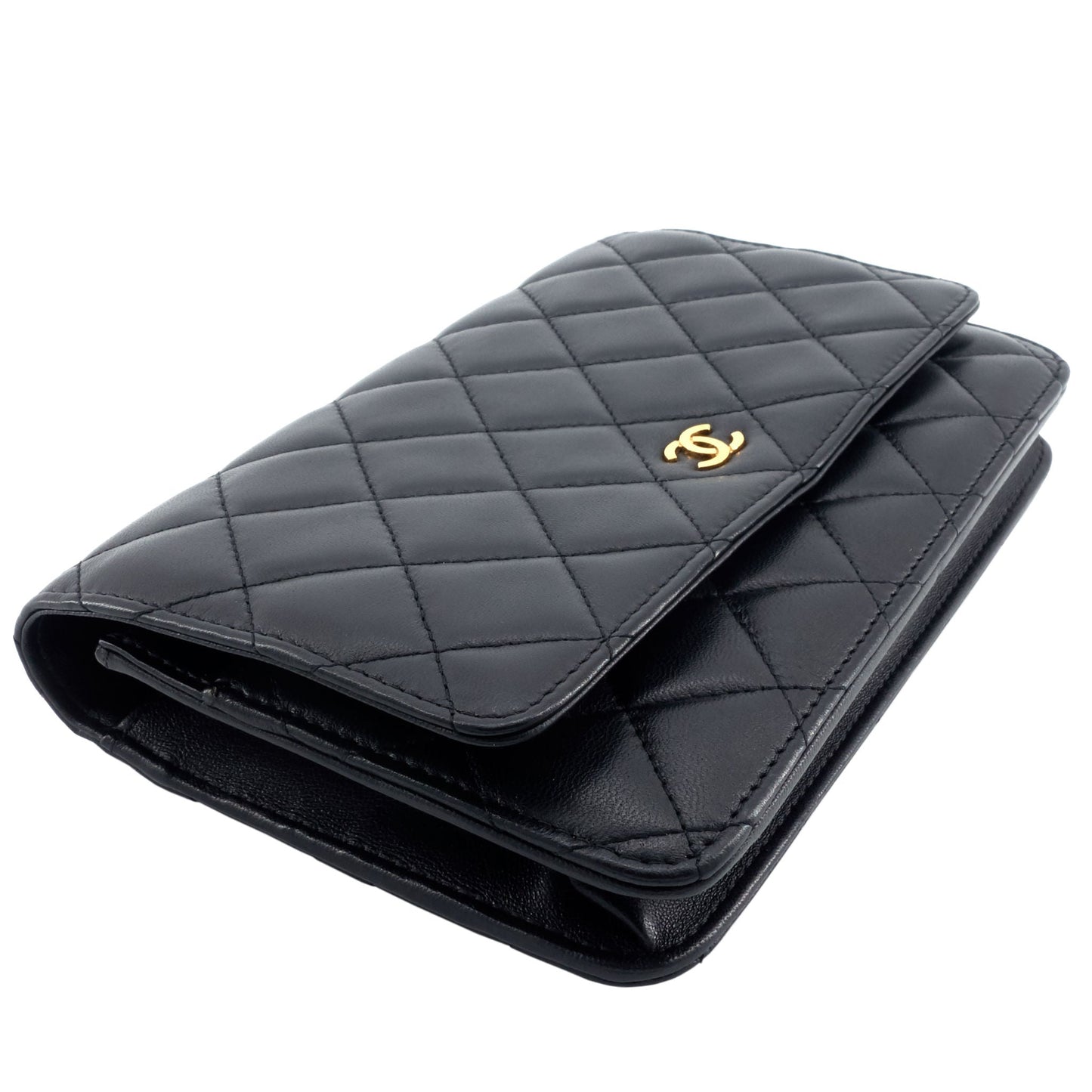 Wallet on Chain Lambskin Leather Bag