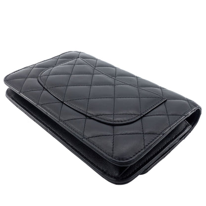 Wallet on Chain Lambskin Leather Bag