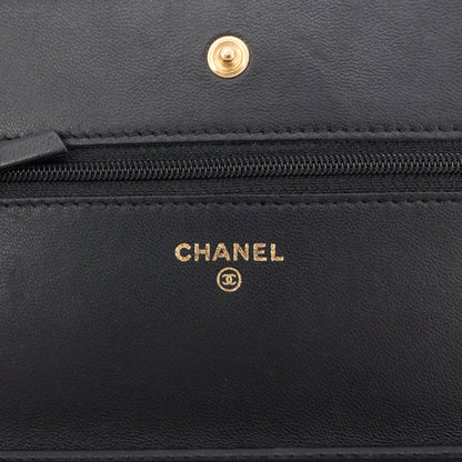 Wallet on Chain Lambskin Leather Bag