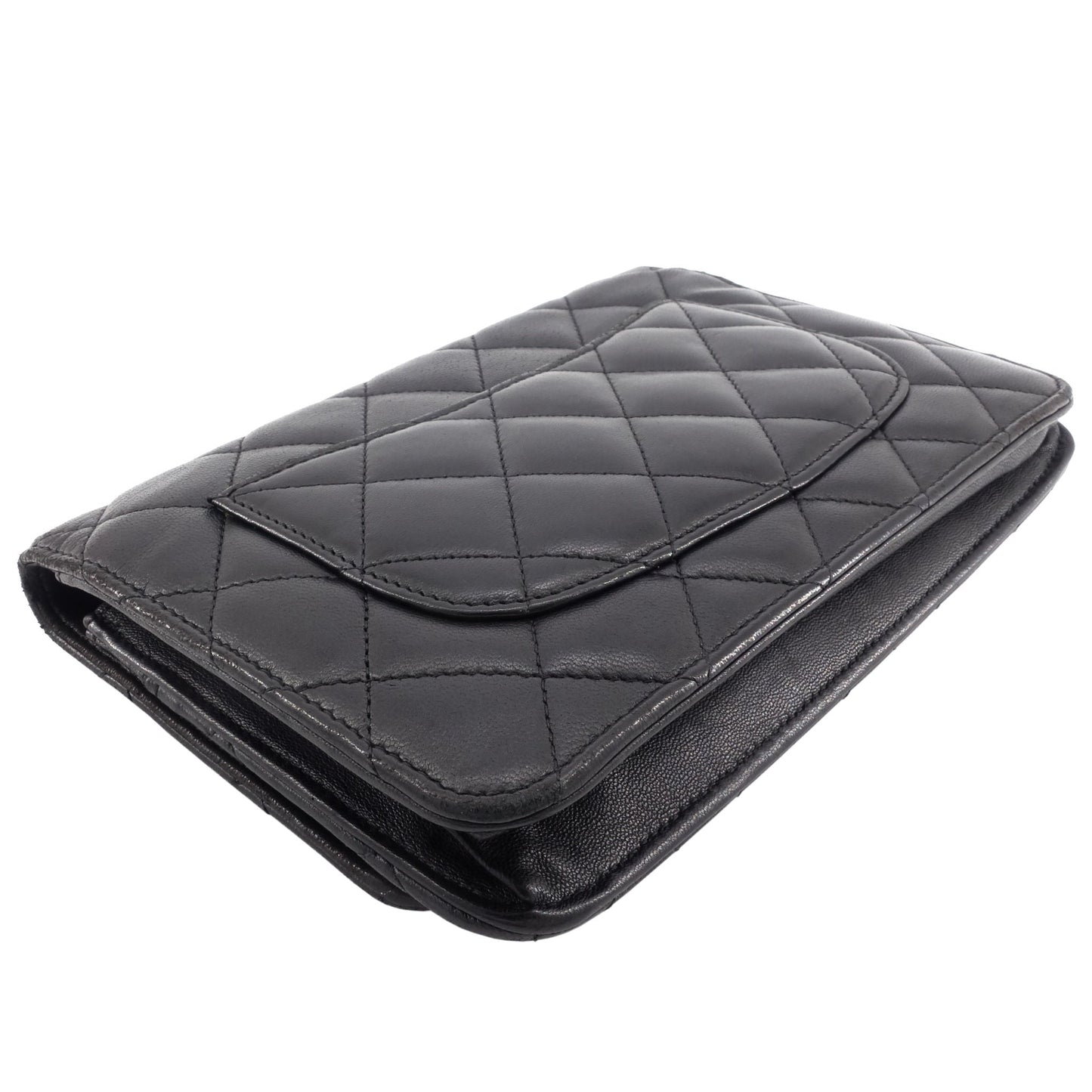 Lambskin Leather Wallet on Chain Bag