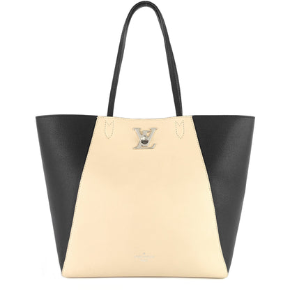 LOUIS VUITTON LockMe Cabas Calfskin Leather Tote Bag