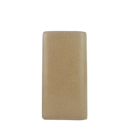 LOUIS VUITTON Brazza Taiga Leather Wallet