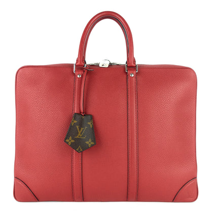 LOUIS VUITTON Porte-Documents Voyage PM Taurillon Leather Briefcase Bag