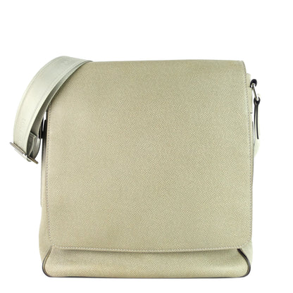 LOUIS VUITTON Milo Taiga Leather Messenger Bag