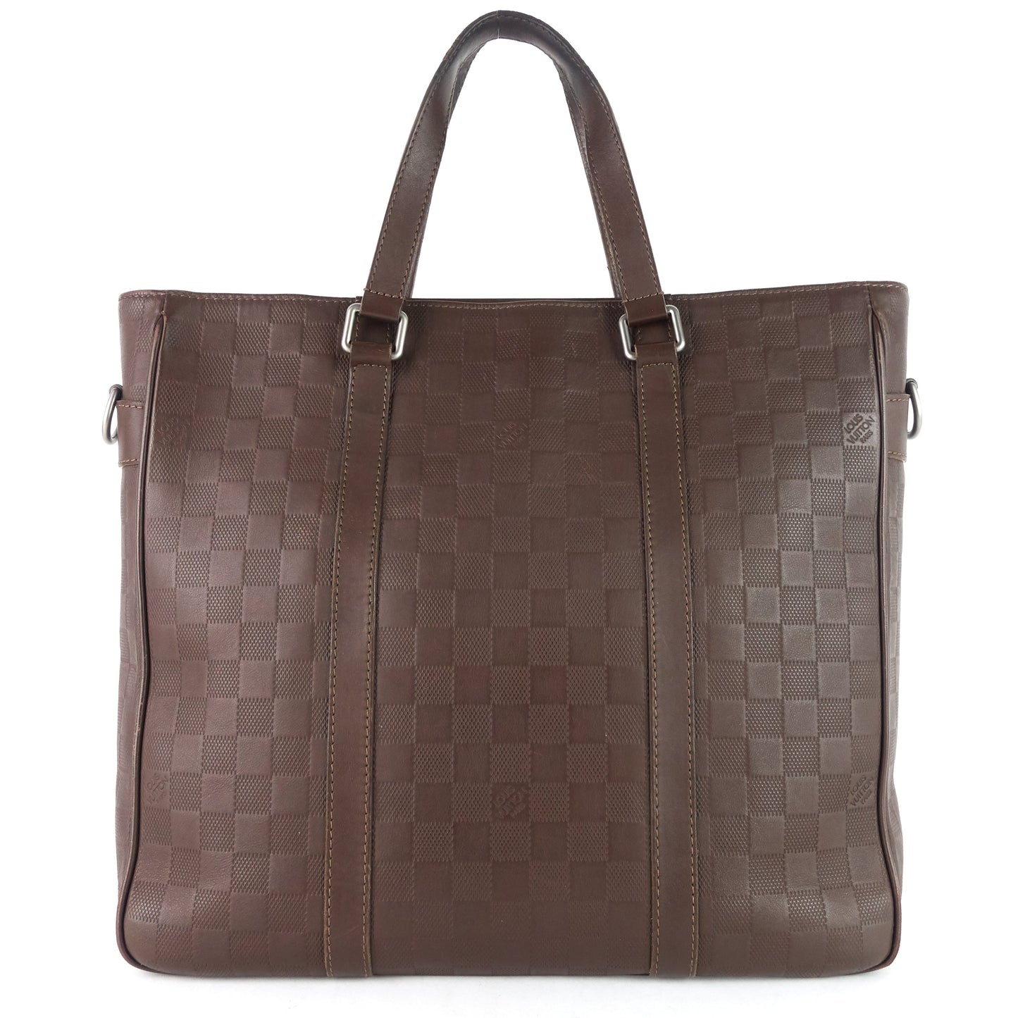 LOUIS VUITTON Tadao PM Damier Infini Leather Tote Bag