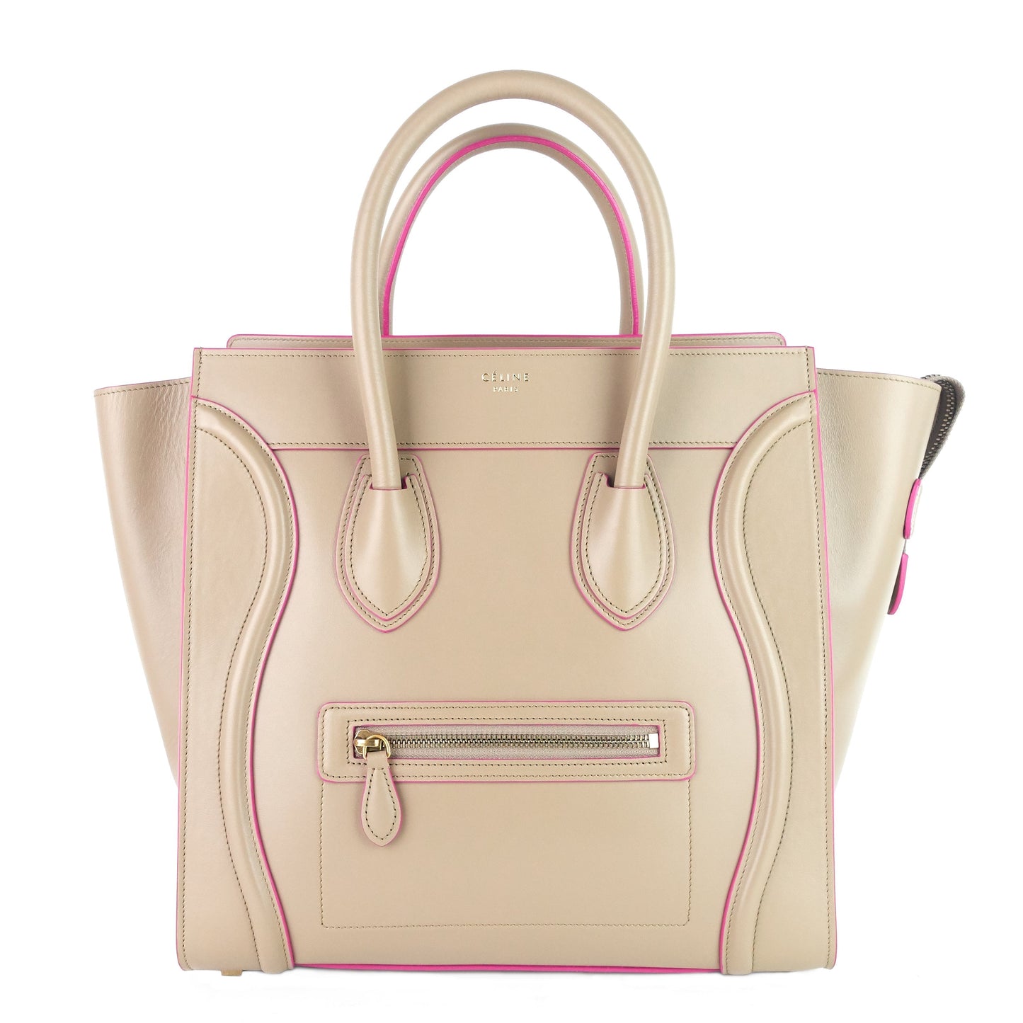 Celine Luggage Mini Calfskin Leather Handbag