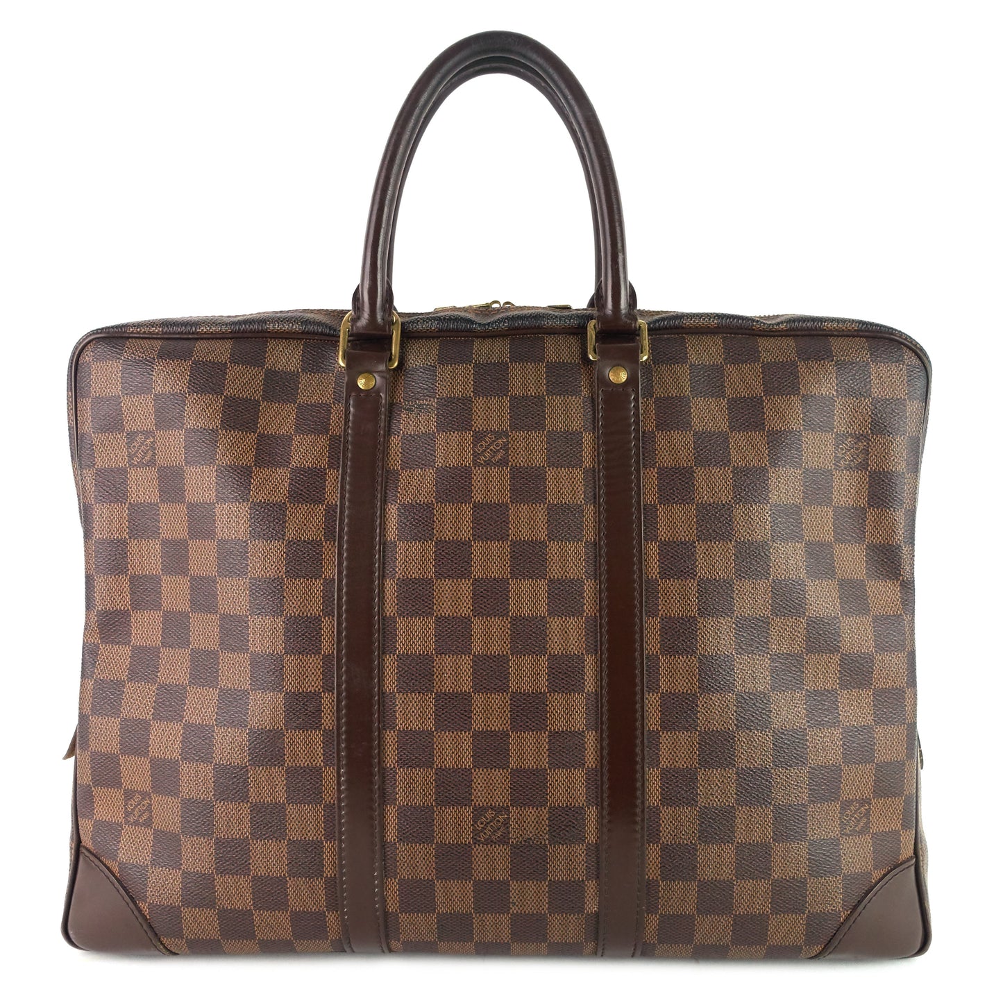 LOUIS VUITTON Porte-Documents Voyage GM Damier Ebene Canvas Briefcase Bag