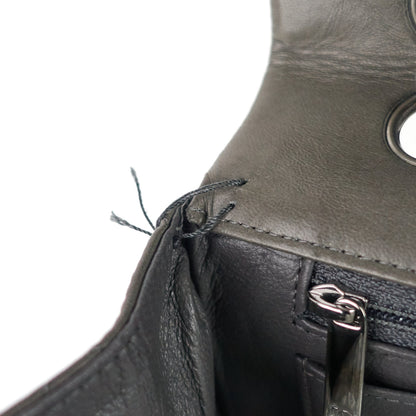 Maxi Flap Lambskin Leather Bag