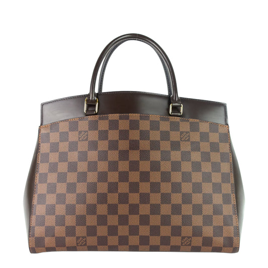 LOUIS VUITTON Rivoli MM Damier Ebene Canvas Tote Bag