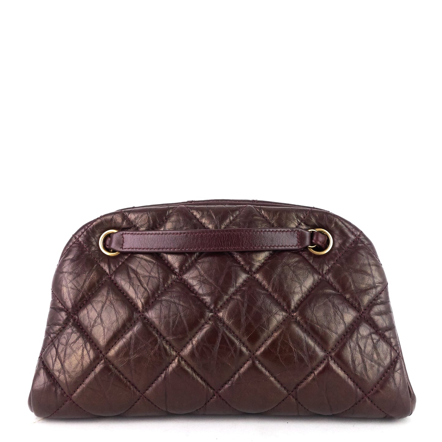 Just Mademoiselle Aged Calfskin Bowling Bag