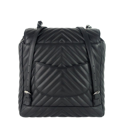 Urban Spirit Large Chevron Calfskin Backpack Bag