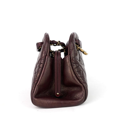 Just Mademoiselle Aged Calfskin Bowling Bag
