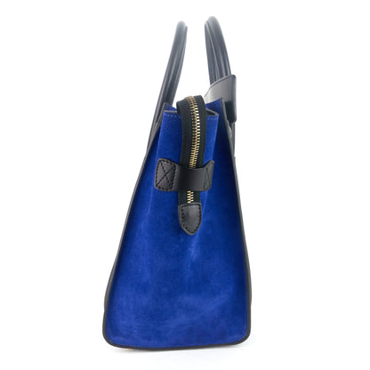Celine Luggage Mini Tricolour Leather and Suede Bag