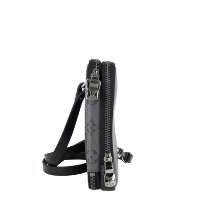 LOUIS VUITTON Double Phone Eclipse Reverse Canvas Pouch