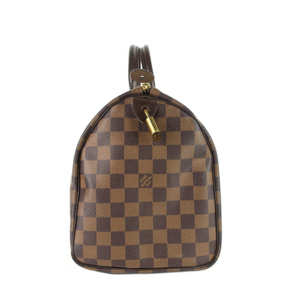 LOUIS VUITTON Speedy 30 Damier Ebene Canvas Bag