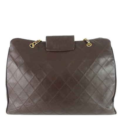 Vintage Supermodel Weekender Large Calfskin Leather Bag