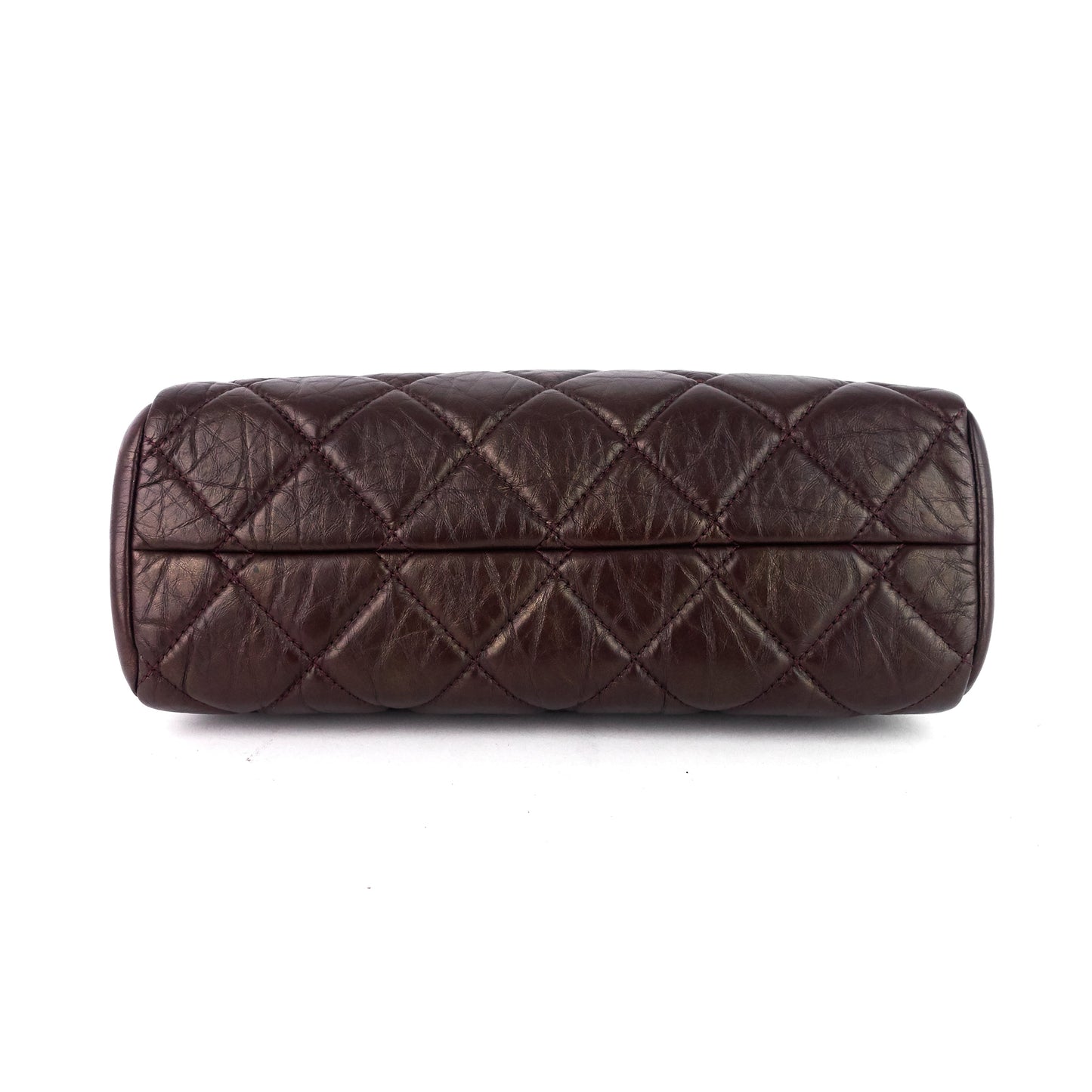 Just Mademoiselle Aged Calfskin Bowling Bag