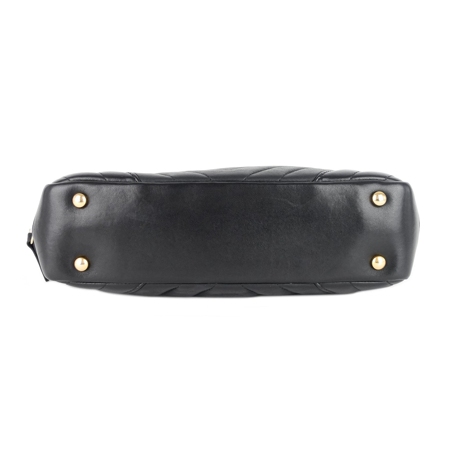 Chevron Quilted Lambskin Leather Camera Bag