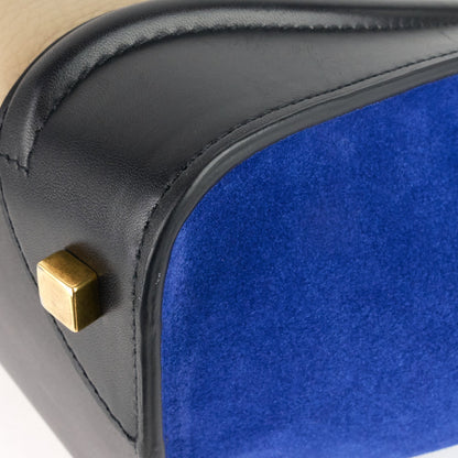 Celine Luggage Mini Tricolour Leather and Suede Bag