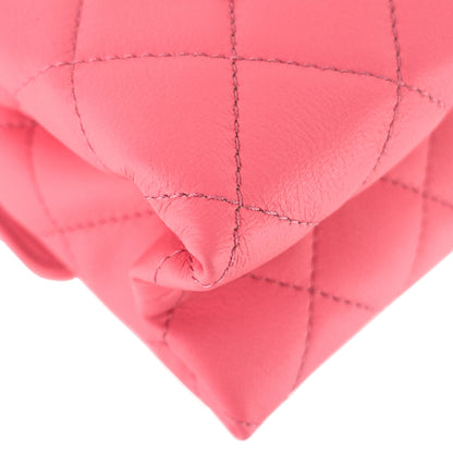 Small Calfskin Leather Flap Bag