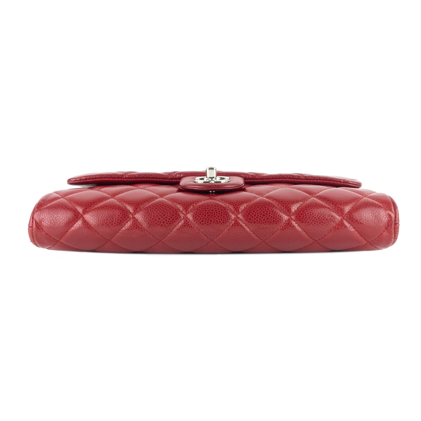Quilted Caviar New Clutch with Chain Bag