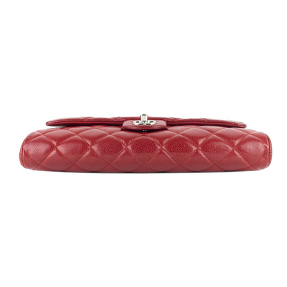 Quilted Caviar New Clutch with Chain Bag