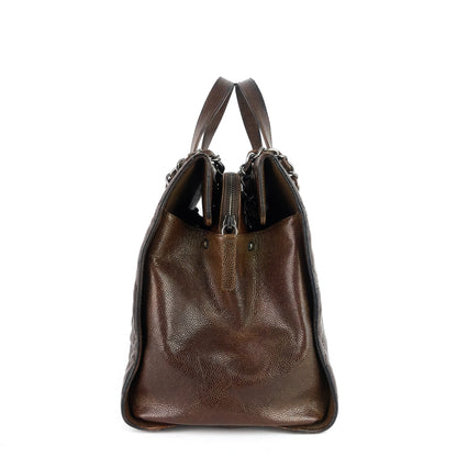 CHANEL CC Crave Glazed Caviar Tote Bag