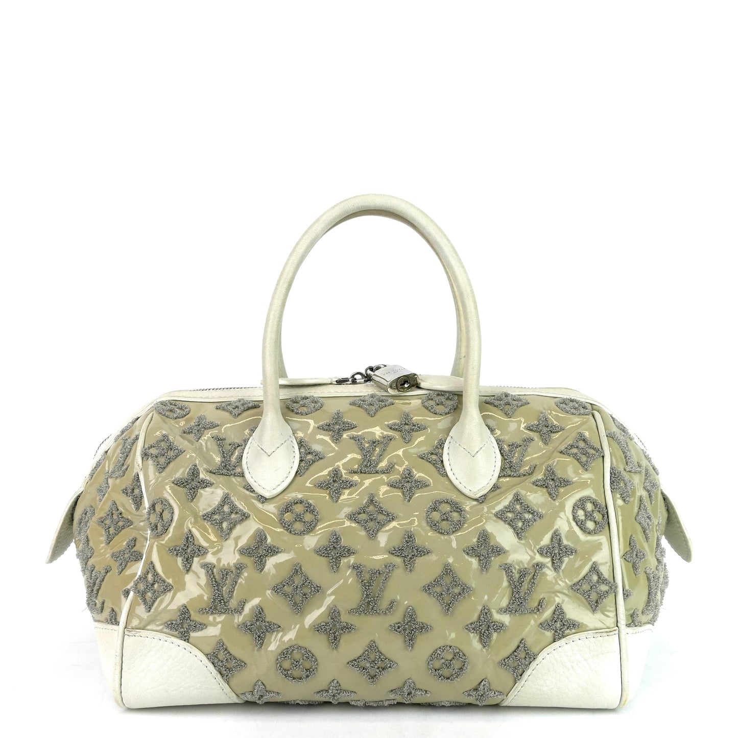 LOUIS VUITTON Monogram Bouclettes Speedy Round Bag