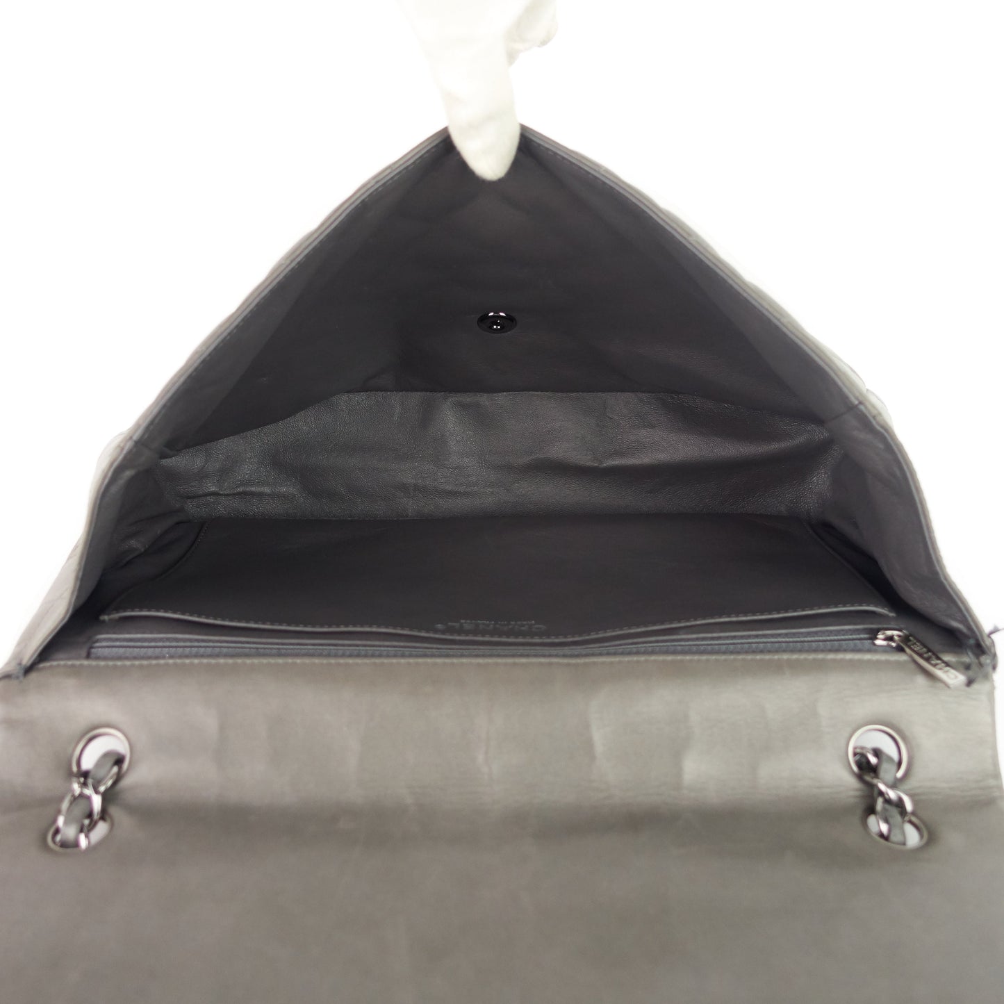 Maxi Flap Lambskin Leather Bag