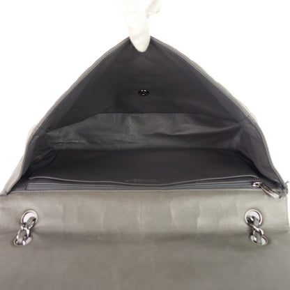 Maxi Flap Lambskin Leather Bag