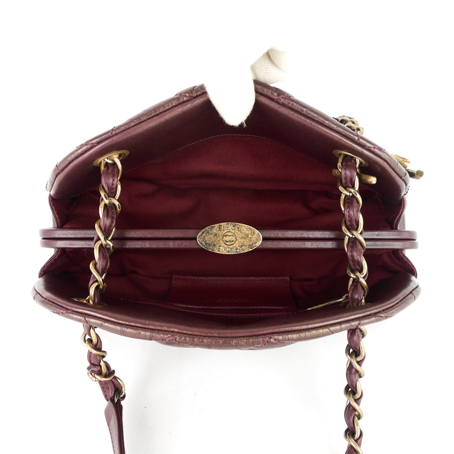 Just Mademoiselle Aged Calfskin Bowling Bag