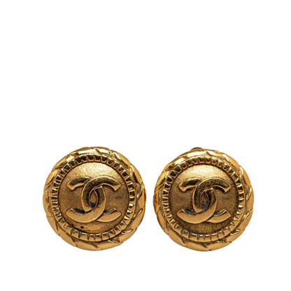 CHANEL CC Clip On Earrings Costume Earrings