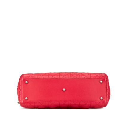 Large Lambskin Cannage Lady Dior