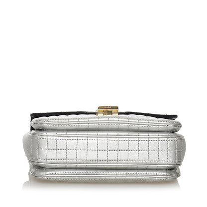 Celine Medium Bicolor C Quilted Leather Shoulder Bag