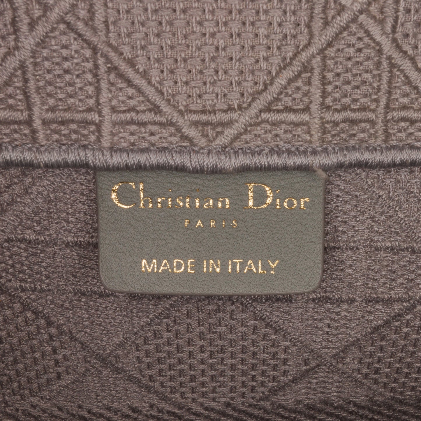 Medium Cannage Embroidered Book Tote