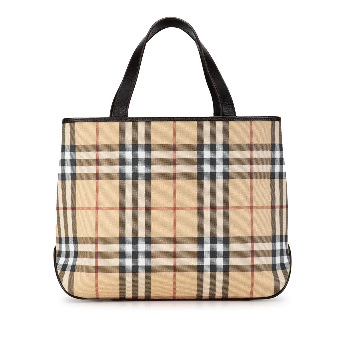 BURBERRY House Check Canvas Handbag
