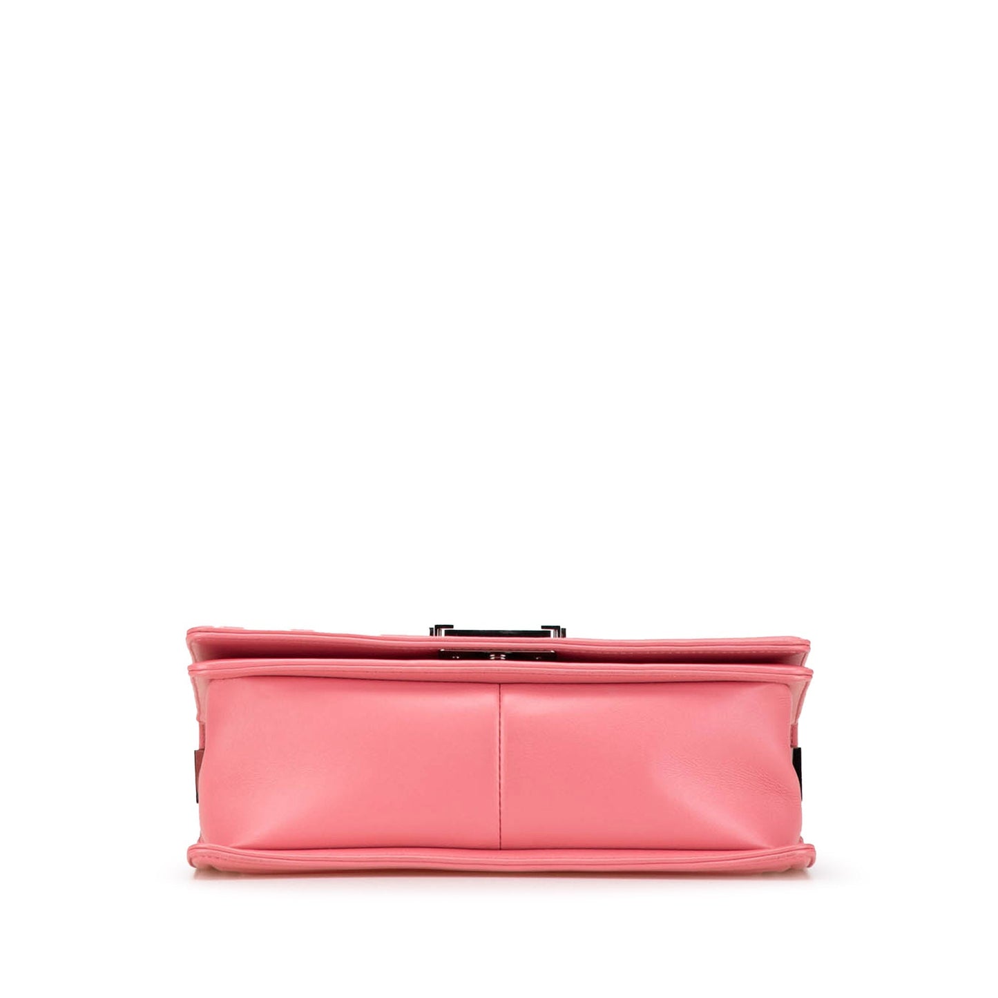 Pink Chanel Medium Chevron Lambskin Boy Flap Crossbody Bag