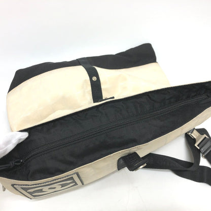 CHANEL Shoulder Bag canvas white CC COCO Mark New travel line Women Used