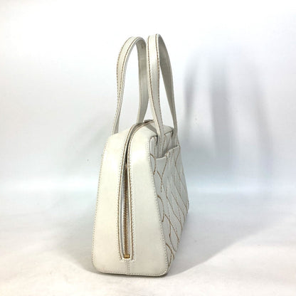 CHANEL Handbag leather white CC COCO Mark Bag Wild stitch Women Used