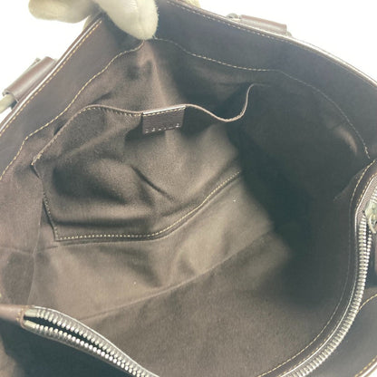 CELINE Handbag leather Dark brown Boogie bag Women Used