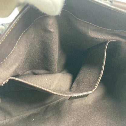 CELINE Handbag leather Dark brown Boogie bag Women Used