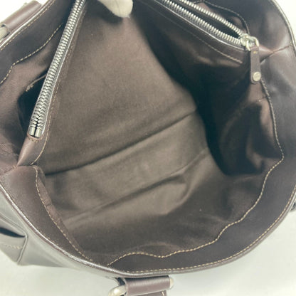 CELINE Handbag leather Dark brown Boogie bag Women Used