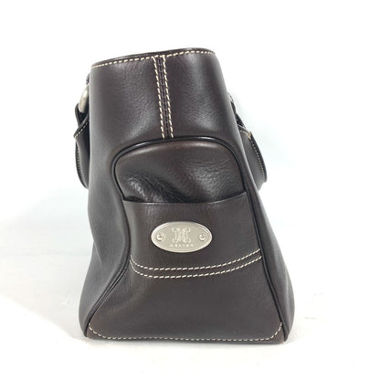 CELINE Handbag leather Dark brown Boogie bag Women Used