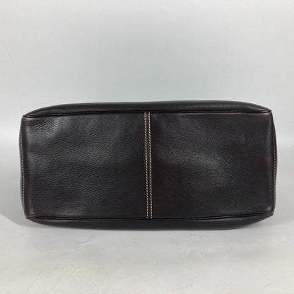 CELINE Handbag leather Dark brown Boogie bag Women Used