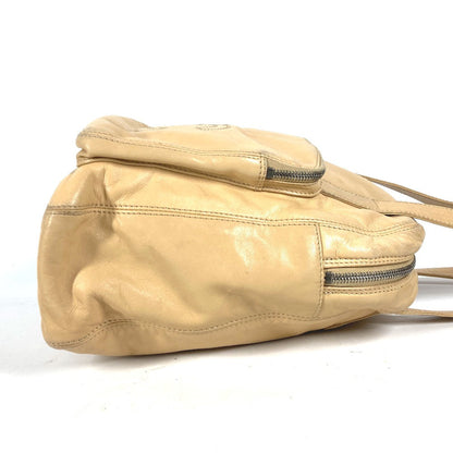 CHANEL Tote Bag leather beige logo CC COCO Mark Women Used