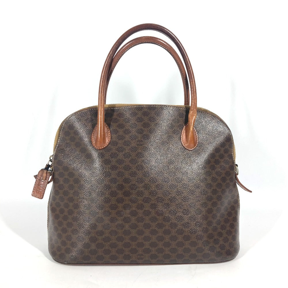 CELINE Handbag PVC / Leather Brown vintage Macadam Women Used