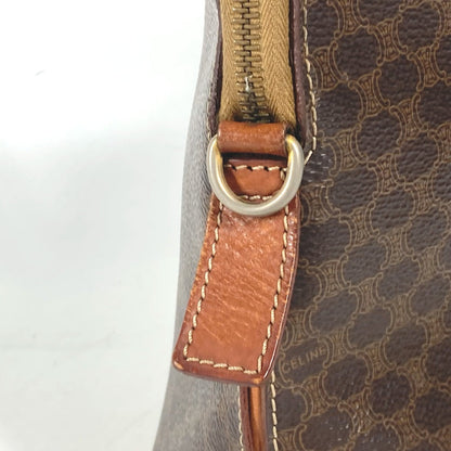 CELINE Handbag PVC / Leather Brown vintage Macadam Women Used
